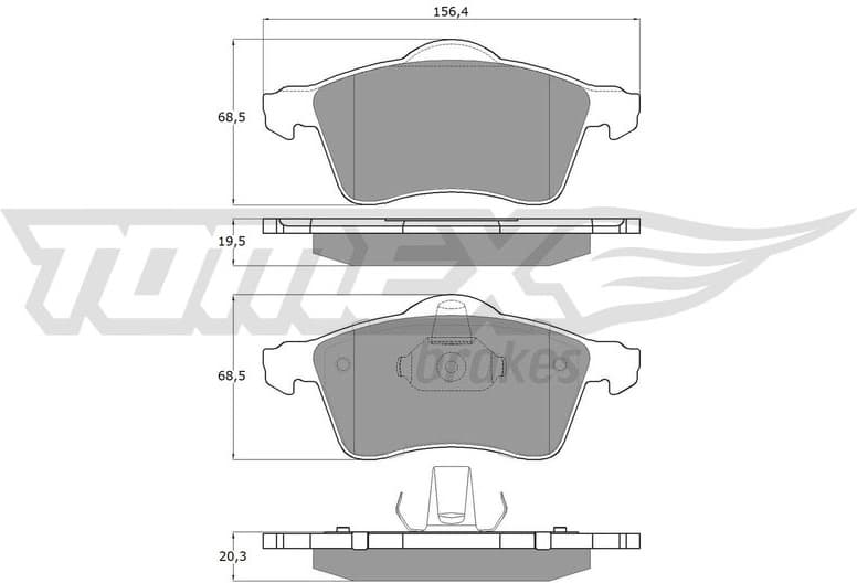 Brake Pad Set, disc brake TX 13-91