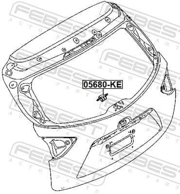 Switch, tailgate release 05680-KE - image 2