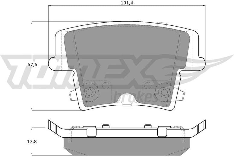 Brake Pad Set, disc brake TX 15-72