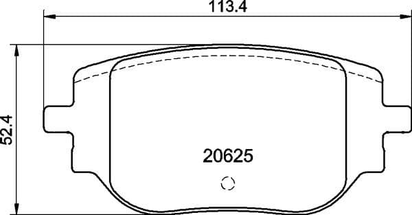 Brake Pad Set, disc brake PRIME LINE P 59 102