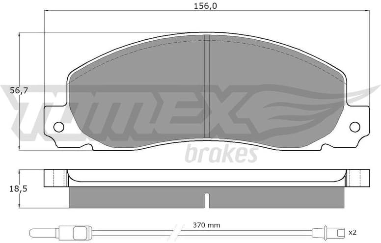 Brake Pad Set, disc brake TX 11-65