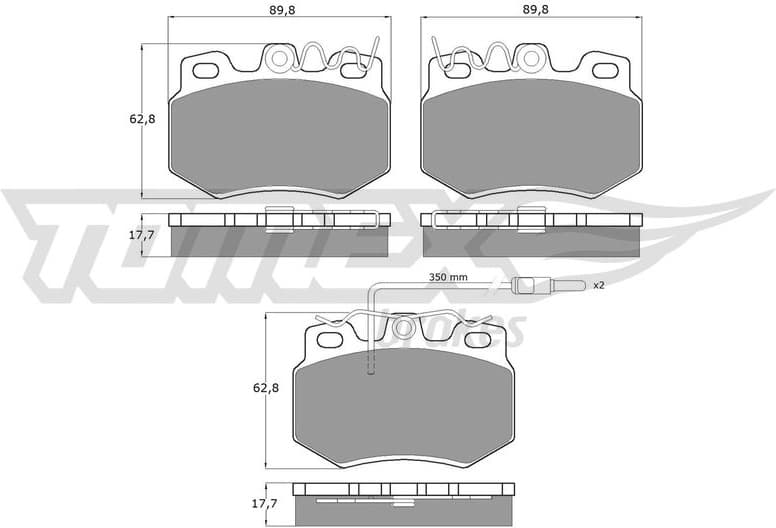 Brake Pad Set, disc brake TX 10-55