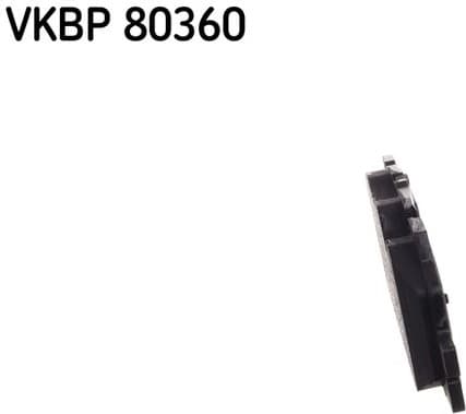 Brake Pad Set, disc brake VKBP80360 - image 3