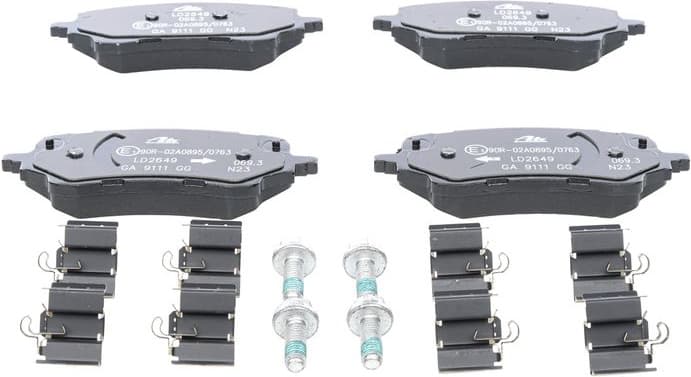 Brake Pad Set, disc brake ATE Ceramic 13.0470-2649.2 - image 2