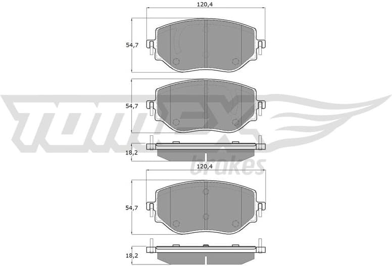 Brake Pad Set, disc brake TX 19-76