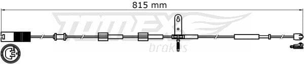 Warning Contact, brake pad wear TX 31-37