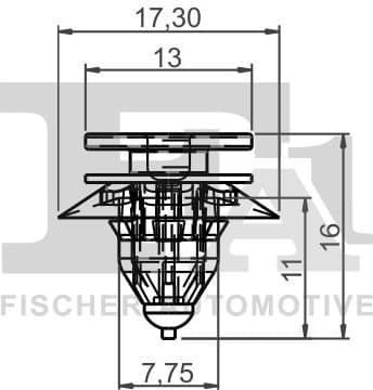 Clip, trim/protection strip 55-40013.5 - image 2
