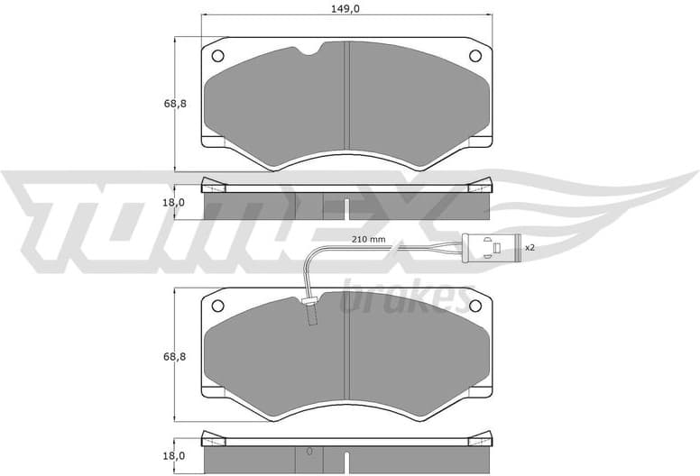 Brake Pad Set, disc brake TX 12-36