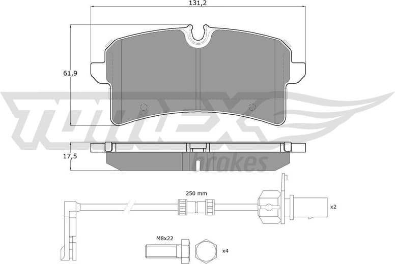 Brake Pad Set, disc brake TX 18-88