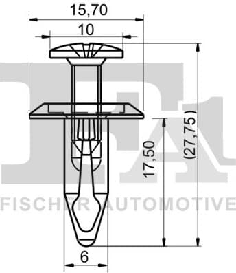 Clip, trim/protection strip 13-30003.5