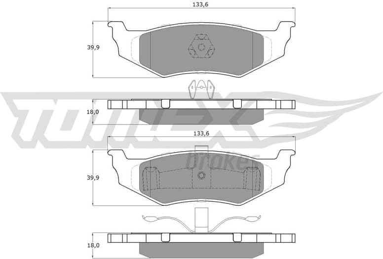 Brake Pad Set, disc brake TX 15-91