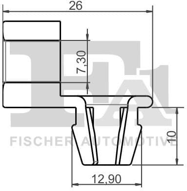 Clip, trim/protection strip 21-40071.5