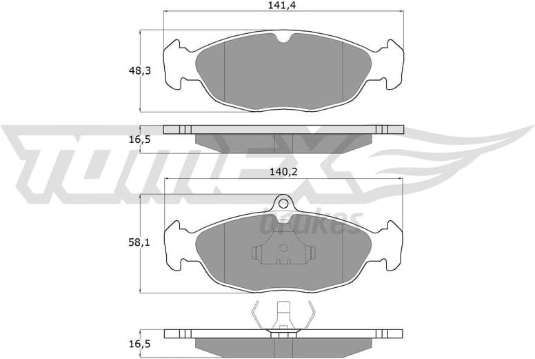 Brake Pad Set, disc brake TX 10-49