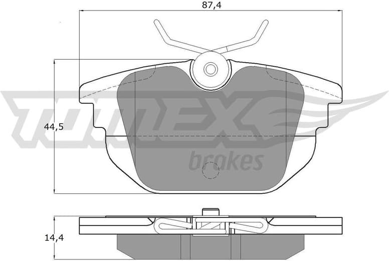 Brake Pad Set, disc brake TX 12-43