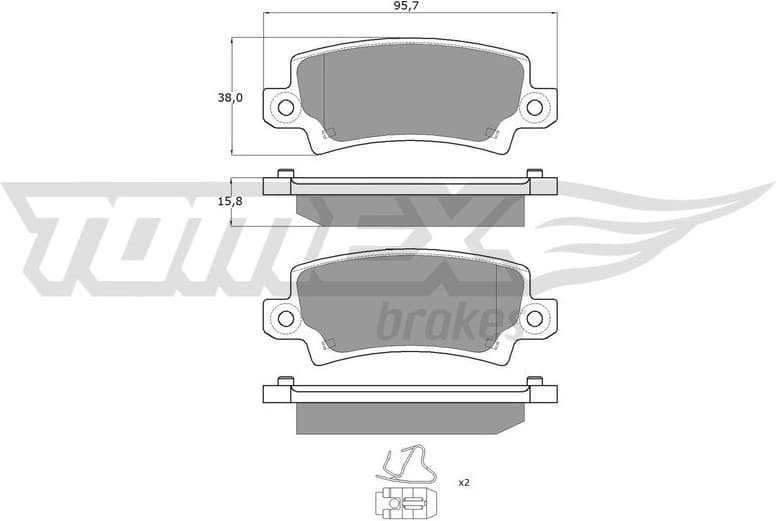 Brake Pad Set, disc brake TX 13-75