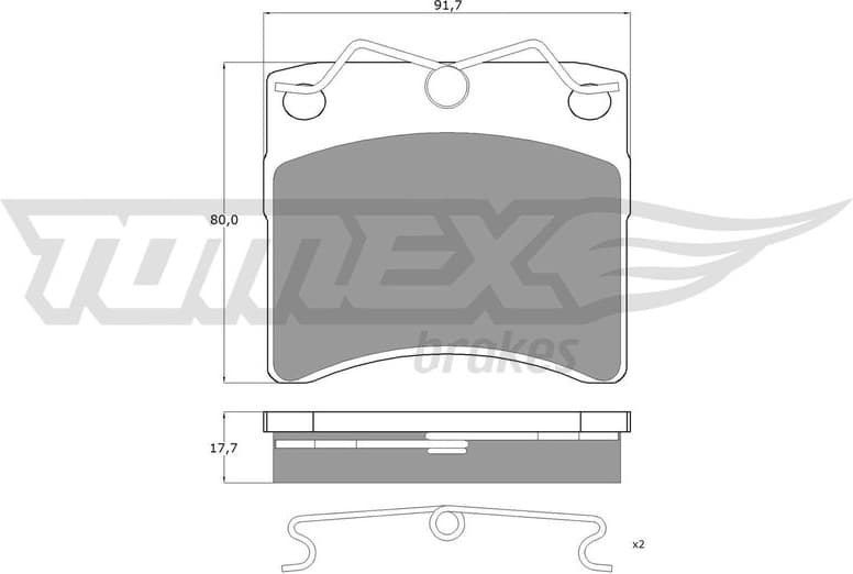 Brake Pad Set, disc brake TX 10-64