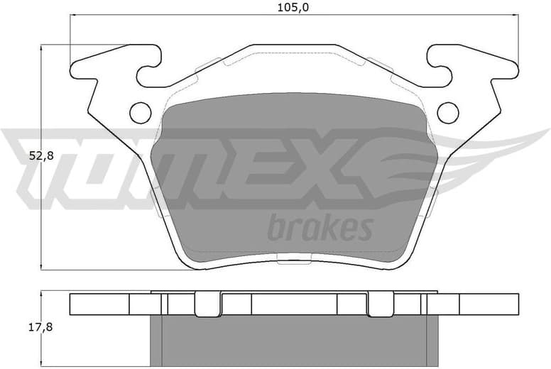 Brake Pad Set, disc brake TX 12-89