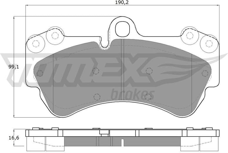 Brake Pad Set, disc brake TX 15-16