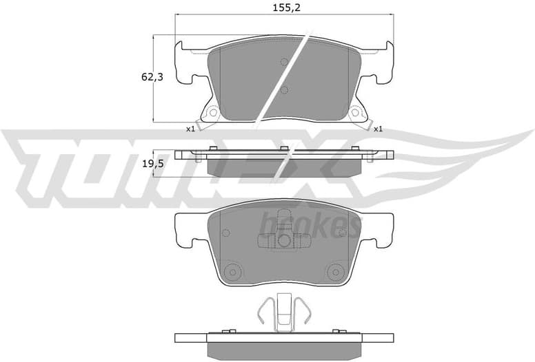 Brake Pad Set, disc brake TX 17-87