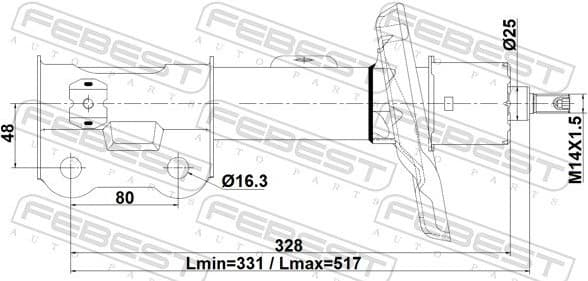 Shock Absorber 12110-023FR - image 2