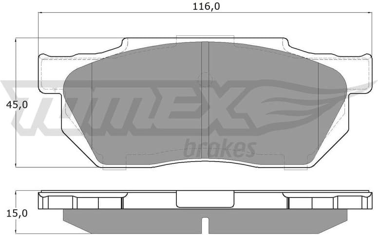 Brake Pad Set, disc brake TX 12-64