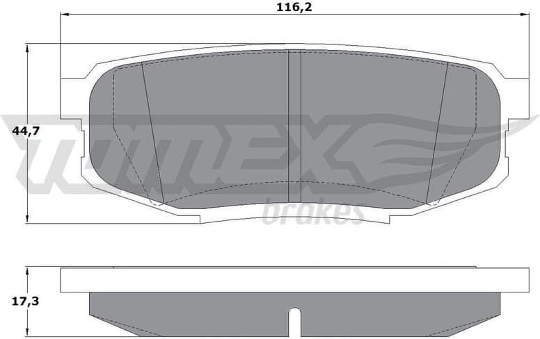 Brake Pad Set, disc brake TX 17-78