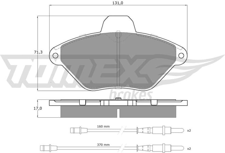 Brake Pad Set, disc brake TX 13-36