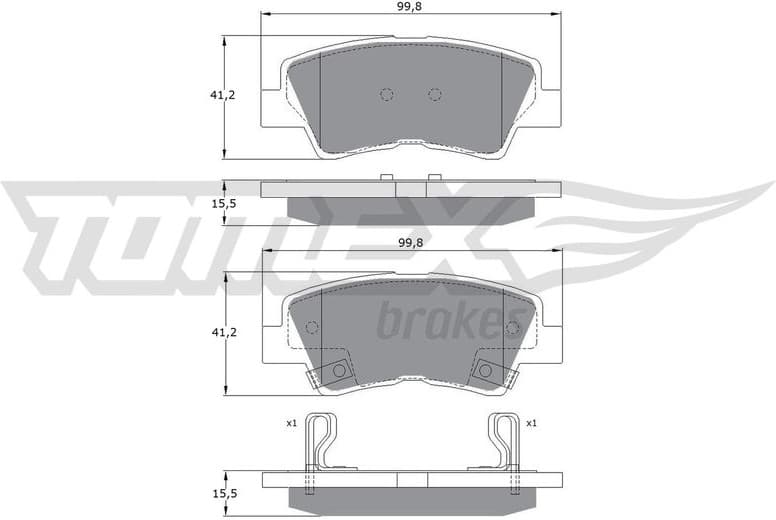 Brake Pad Set, disc brake TX 17-48