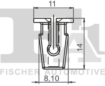 Clip, trim/protection strip 11-60013.5 - image 2