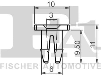 Clip, trim/protection strip 11-60017.5 - image 2