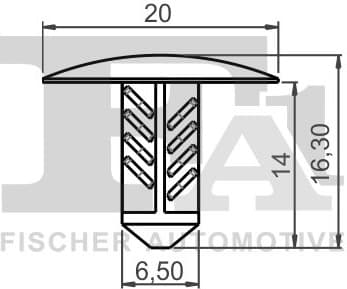 Clip, trim/protection strip 22-10008.5 - image 2