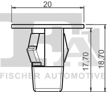 Clip, trim/protection strip 77-60004.5 - image 2