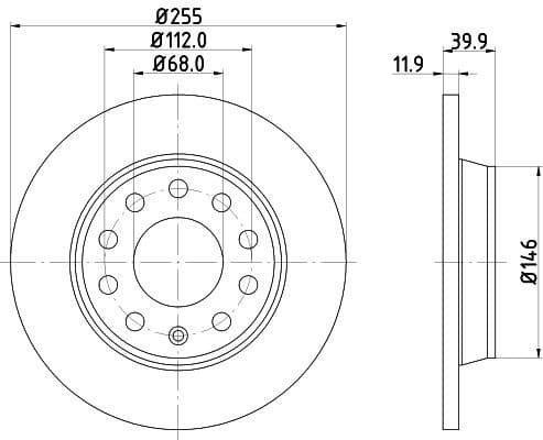 Brake Disc PRO 8DD 355 107-561 - image 4