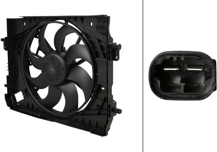 Fan, engine cooling 8EW 366 420-351