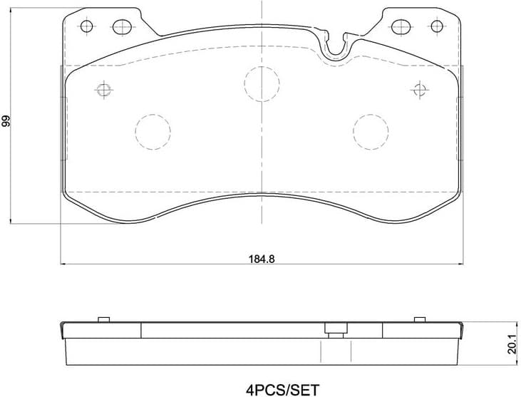 Brake Pad Set, disc brake PRIME LINE P 06 119