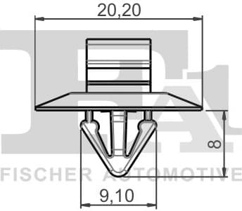 Clip, trim/protection strip 33-40005.5 - image 2