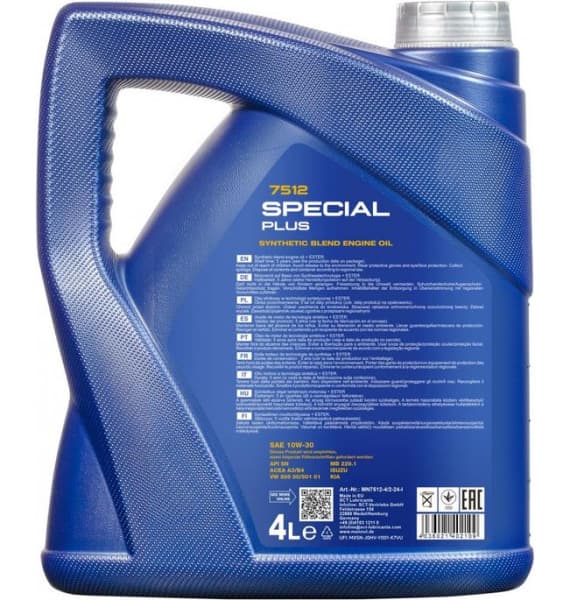 Engine Oil Mannol 7512 Special Plus 10W-30 MN7512-4 - image 2