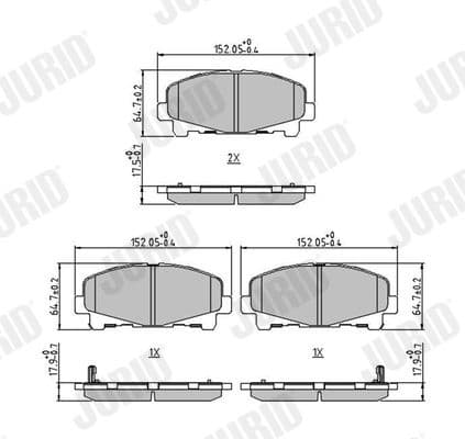 Brake Pad Set, disc brake 572635J - image 2