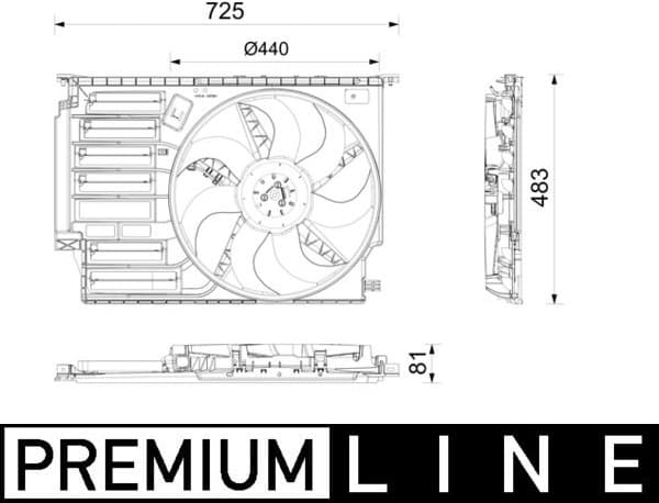 Fan, engine cooling BEHR *** PREMIUM LINE *** CFF669000P