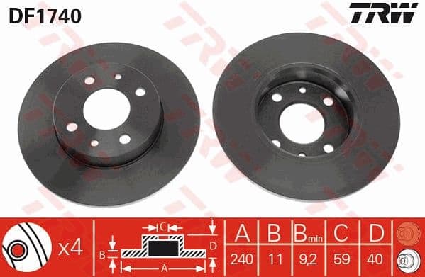 Brake Disc DF1740