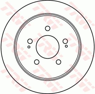 Brake Disc TRW SINGLE DF4986S - image 2