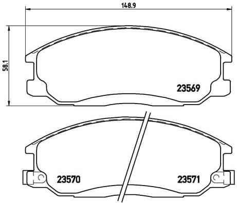Brake Pad Set, disc brake PRIME LINE P30013