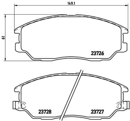 Brake Pad Set, disc brake PRIME LINE P30028
