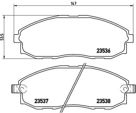Brake Pad Set, disc brake PRIME LINE P30010