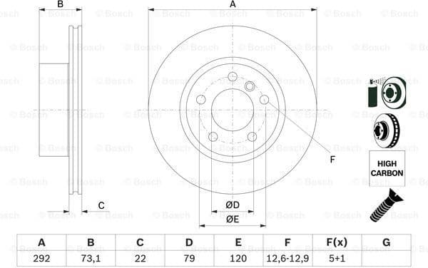 Brake Disc 0986479214 - image 5