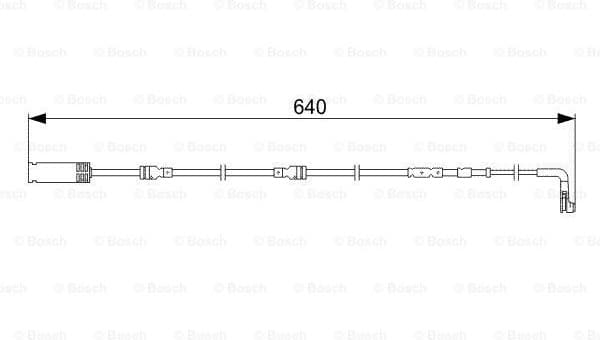 Warning Contact, brake pad wear 1987473045 - image 5