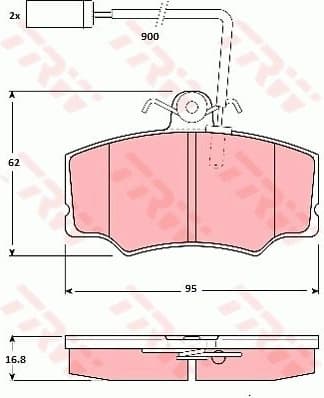 Brake Pad Set, disc brake GDB1045