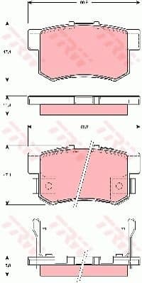 Brake Pad Set, disc brake COTEC GDB3269