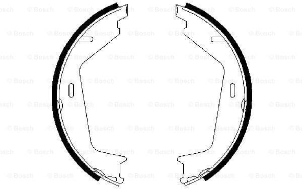 Brake Shoe Set, parking brake 0986487623 - image 5