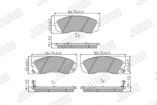 Brake Pad Set, disc brake 572619J - image 3